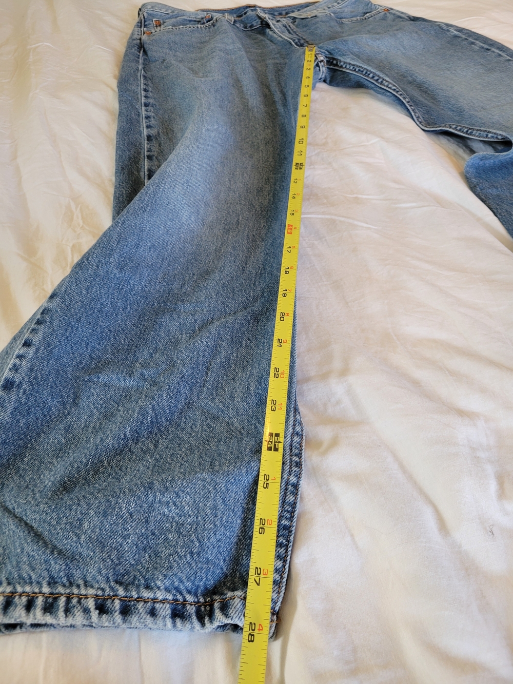 Levi’s 555 Relaxed Straight Jeans Men’s W32 L30 Medium Wash Classic Denim - Picture 8 of 13